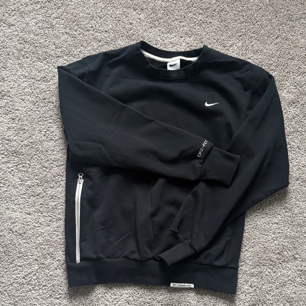 Nike Dri-Fit Black Crewneck Sweater